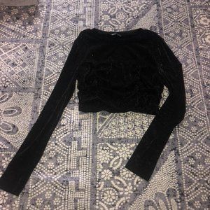 Long Sleeve Sheer Top Size Small